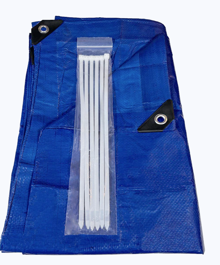 [Color] [duty level] tarp [size] [GSM or ML] polyethylene tarp
