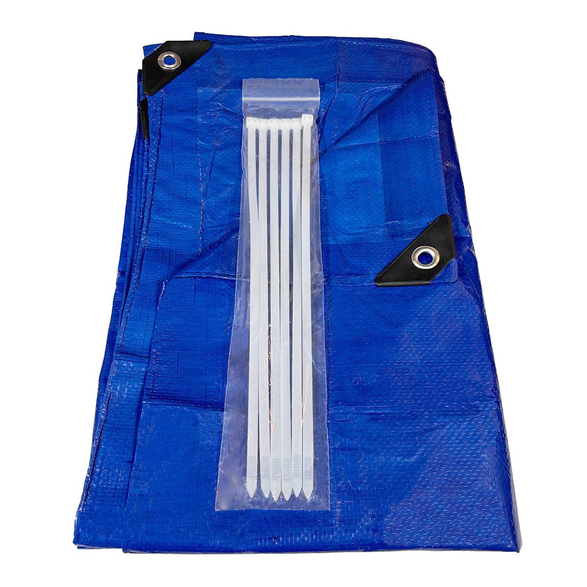 Blue standard duty tarp 8x10 80 GSM polyethylene tarp
