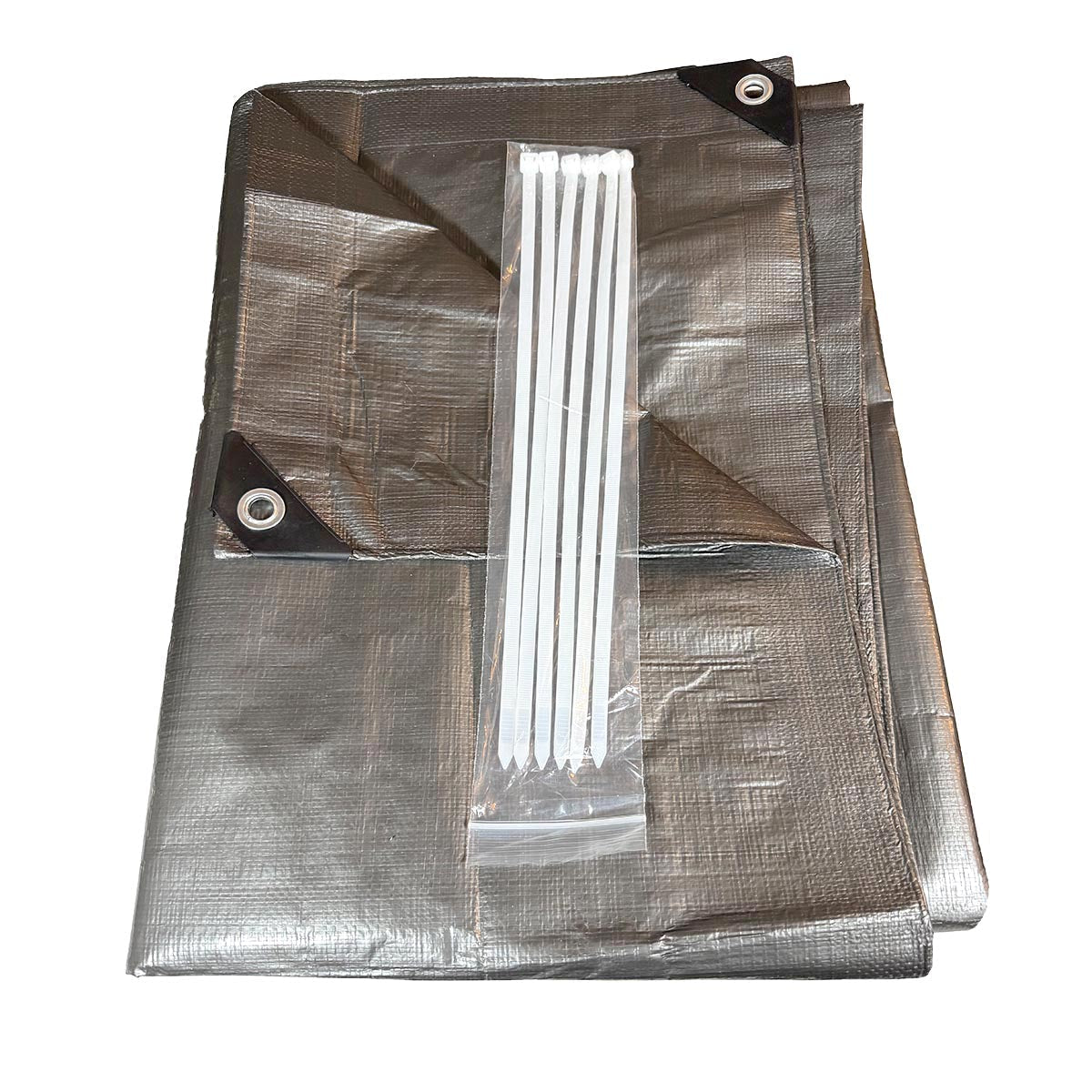 Silver heavy duty tarp 20x25 160 GSM polyethylene tarp
