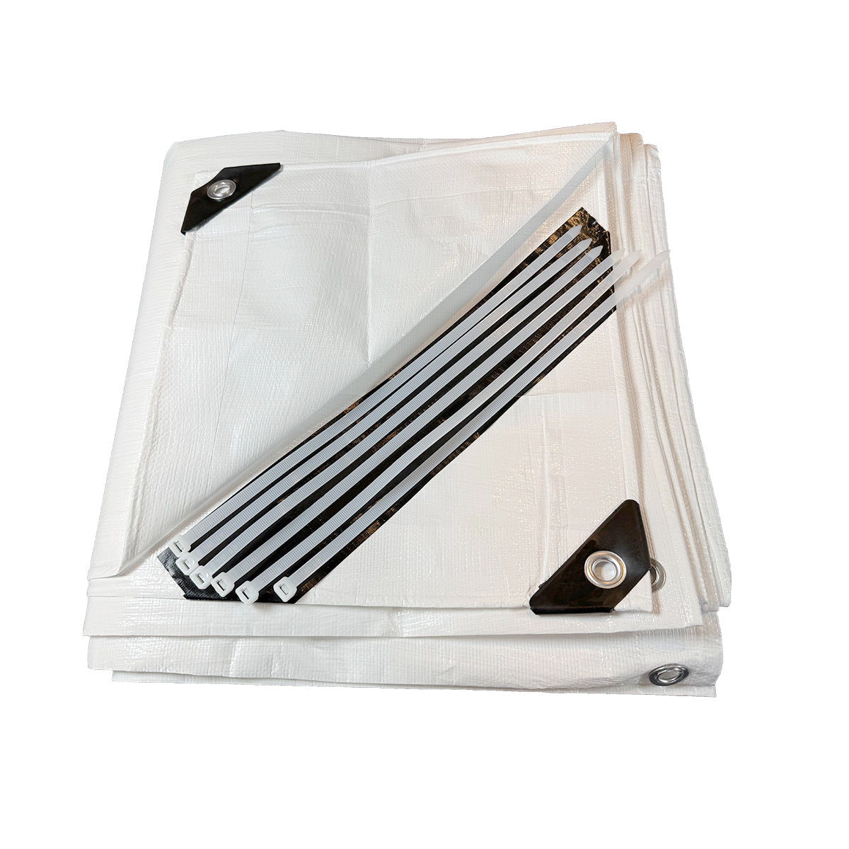 White heavy duty tarp 12x20 160 GSM polyethylene tarp

