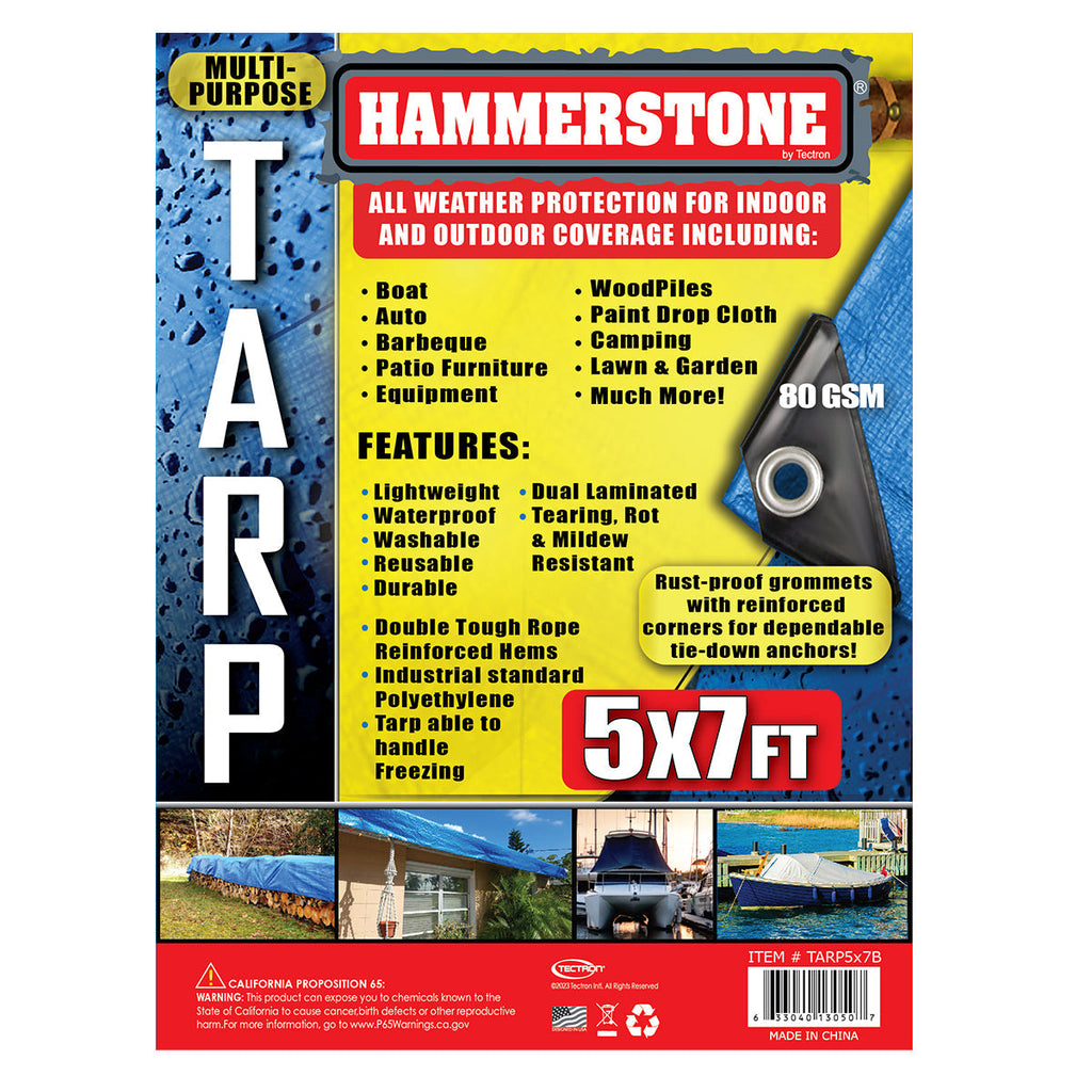 Blue standard duty tarp 5x7 80 GSM polyethylene tarp
