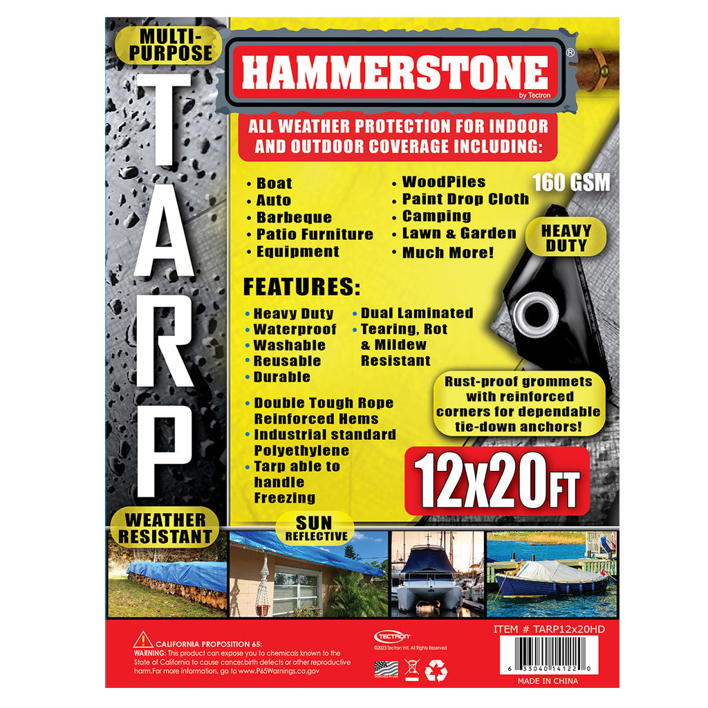 Silver heavy duty tarp 12x20 160 GSM polyethylene tarp
