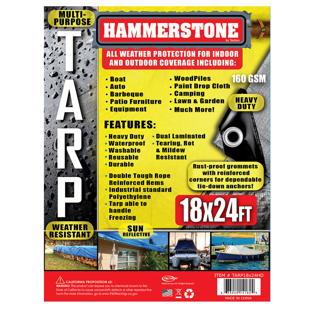 Silver heavy duty tarp 18x24 160 GSM polyethylene tarp
